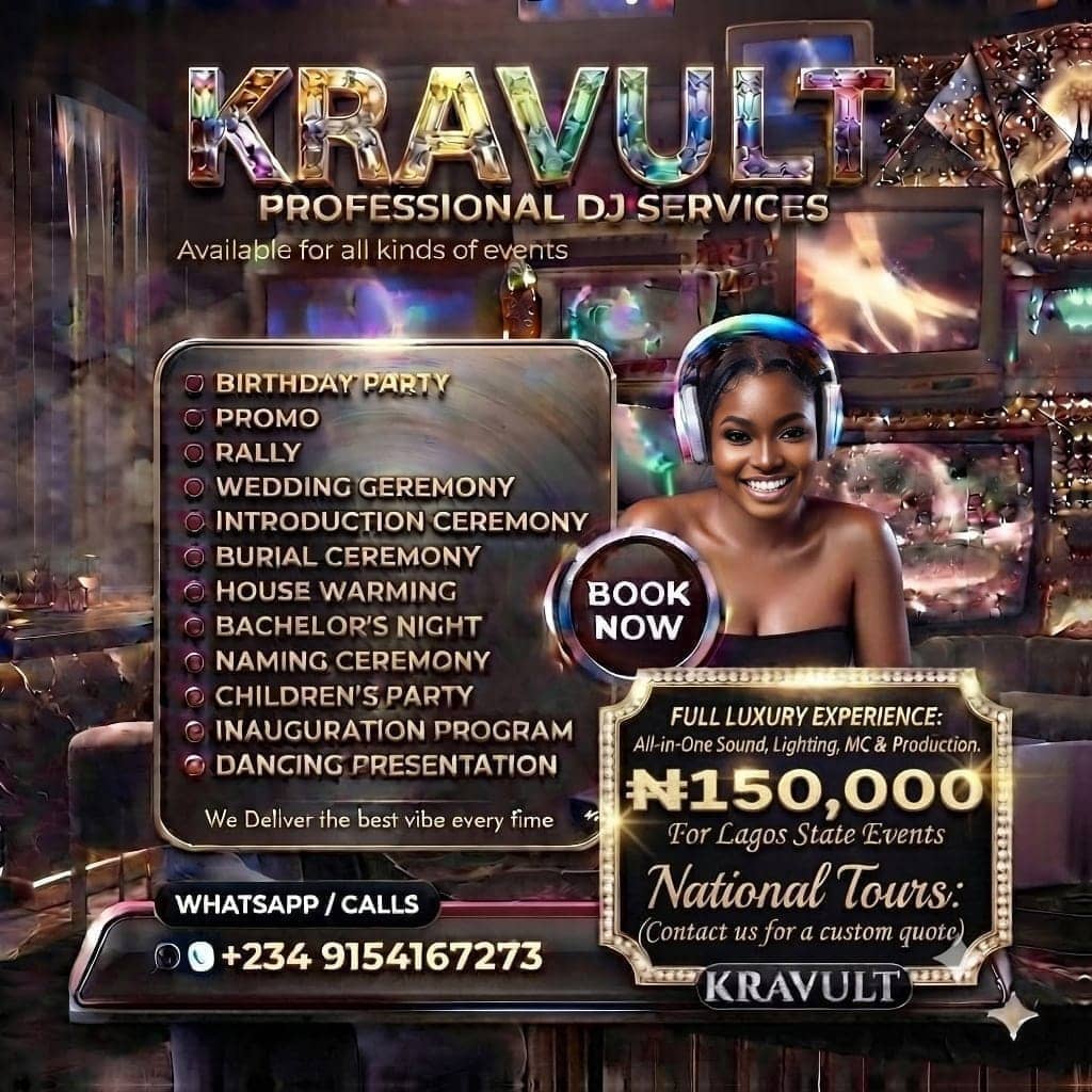 Premier Event DJ Services in Nigeria & UK | Kravult